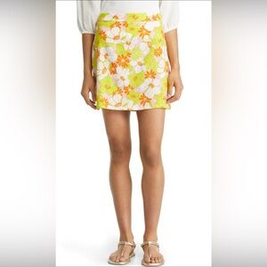 Everywhere Linen Blend Mini Skirt in Sunny Days